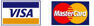 Visa, Mastercard logos