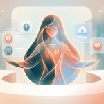 A graphic of a digital receptionist