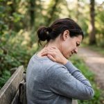 A person suffering with back and neck pain presentations